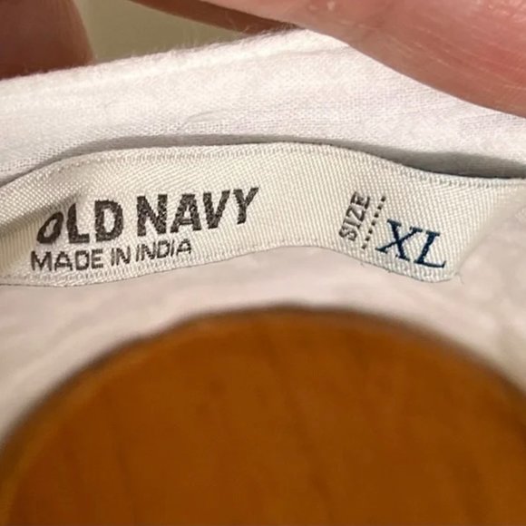 Old Navy White cotton Gauze Tunic Cover Up Sz XL - Picture 3 of 5